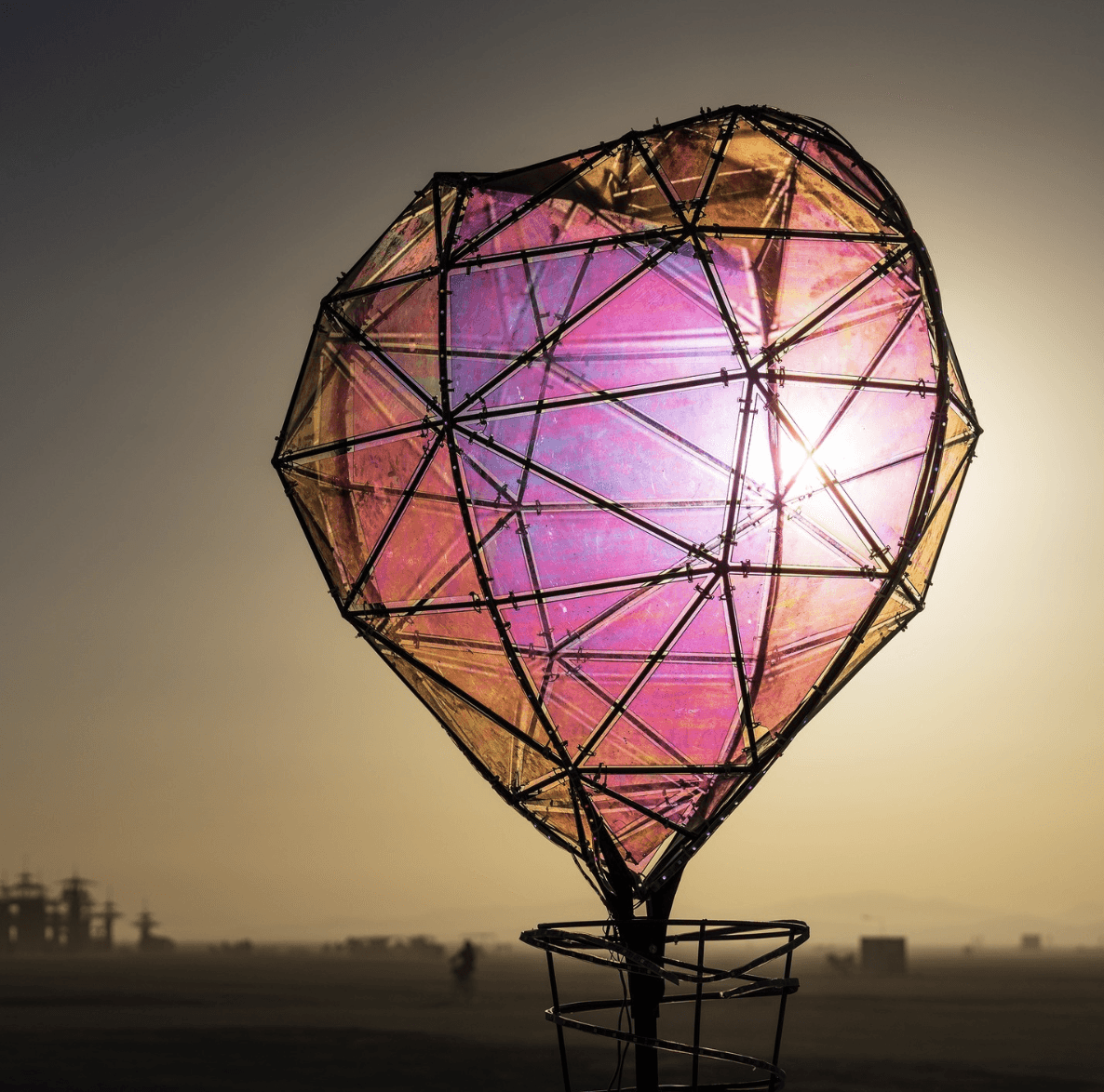 The HeART Piece - Burning Man heart installation